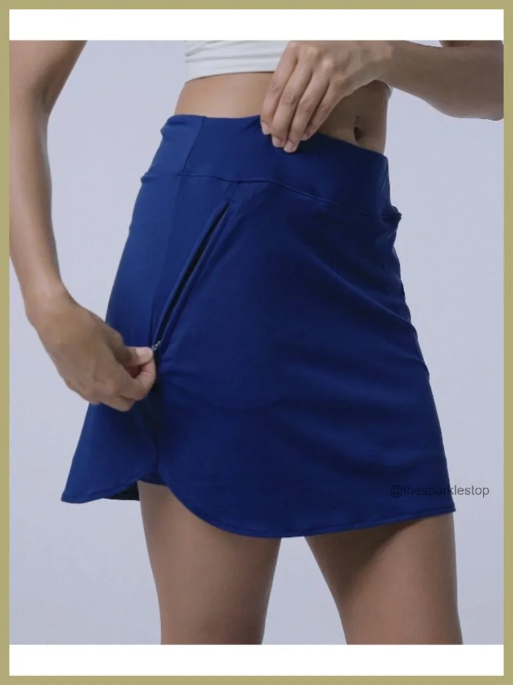 3 Pack High Waisted Athletic Skorts with Built-in Shorts, Pockets